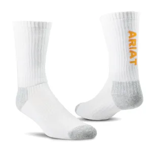 ARIAT Premium Cotton Crew Work Socks, 3-Pair Pack (AR2239)
