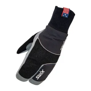 SWIX Men's Star XC 3.0 Black/Silver Split Mitt (H02204-10022)