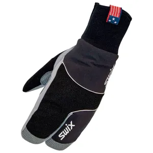 SWIX Women's Star XC 3.0 Black/Silver Split Mitt (H02205-10022)