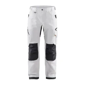 BLAKLADER 1690 White/Dark Grey RipStop Pants (169013301098)