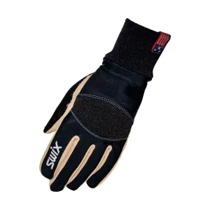 SWIX Womens Solo Training Black/Cashmere Blue Glove (H02209-10751)