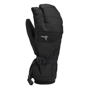 KOMBI Men's Storm Cuff 3 Finger Black Gloves (1/1604-BLACK)