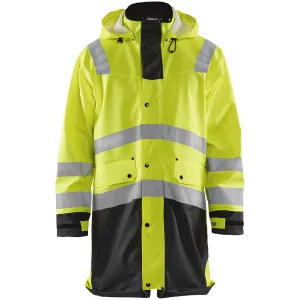 BLAKLADER Men's 4316 Yellow/Black Hi-Vis Rain Coat (431620033399)