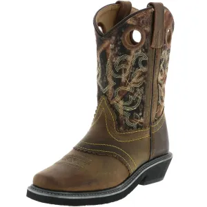 SMOKY MOUNTAIN BOOTS Childrens Pawnee Brown Oil Distress /Camo Boots (3350C)