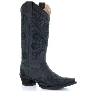 CIRCLE G by CORRAL Women's Black Filigree Boots (L5433)
