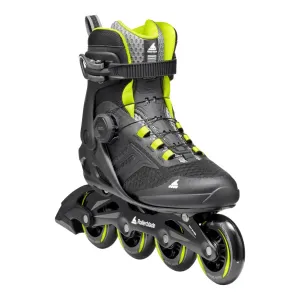 ROLLERBLADE Men's Macroblade 84 Boa Black and Lime Roller Skates (073706001A1)