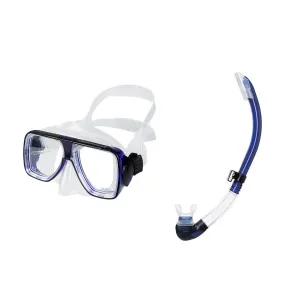 TUSA Liberator Plus Cobalt Blue Mask with Imprex II Hyperdry Cobalt Blue Snorkel (TM-5700Q-CBL+SP-580Q-CBL)