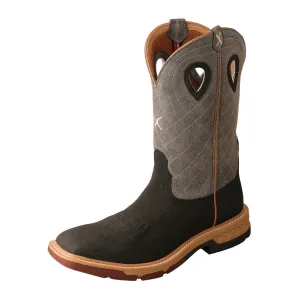 TWISTED X Mens 12in Western With CellStretch Rubberized Work Boot