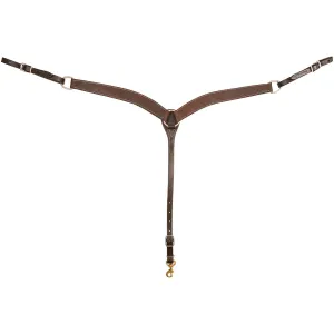 MARTIN SADDLERY 1.75in Chocolate Roughout Breast Collar (BC134CHRO)