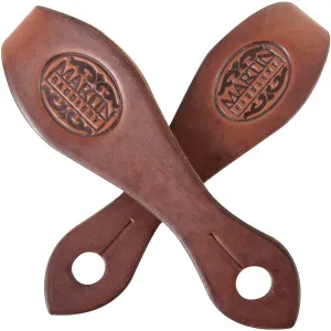 MARTIN SADDLERY Skirting Leather Chocolate Medium Slobber Straps (SLOBBERCHSM)