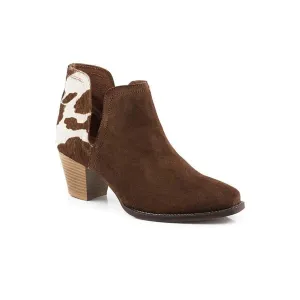 ROPER Women's Rowdy Brown Cow Hair Ankle Boot (09-021-0981-2904-TA)