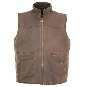 OUTBACK TRADING Mens Landsman Brown Vest (2803-BRN)