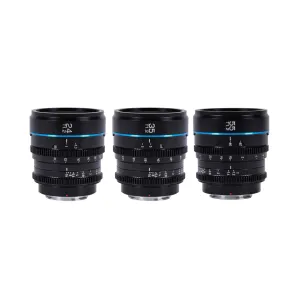 SIRUI Nightwalker Series 24/35/55mm Black T1.2 Cine Lens Set