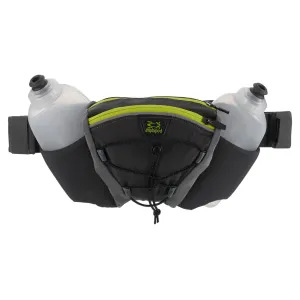 AMPHIPOD Profile-Lite Trail Runner 32oz Slate/Hi-Viz Green Hydration Waistpack (90004-10-VS)