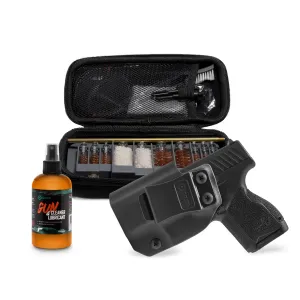 GRITR IWB Kydex Right/Left Hand Holster for Taurus GX4 w/ Multi-Caliber Firearm Cleaning Kit & Gun CLP | EDC Pistol Accessories for Men & Women