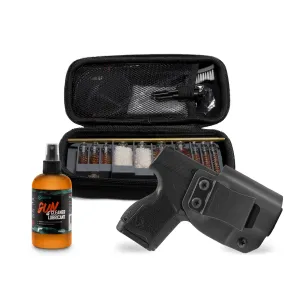 GRITR IWB Kydex Right/Left Hand Holster for Taurus GX4 w/ Multi-Caliber Firearm Cleaning Kit & Gun CLP | EDC Pistol Accessories for Men & Women