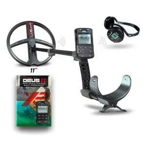 XP METAL DETECTORS Deus II Detector with 28 FMF Coil (11"), Remote Control, WS6 Wireless Headphones & S-Telescopic Stem (DEUS2-28FMFRCWS6EA)