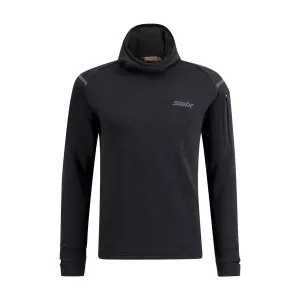 SWIX Men's Pace Black Midlayer Hooded Sweater (10058-23-10000)