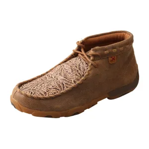 TWISTED X Womens Driving Bomber/Nude Print Moccasins (WDM0080)