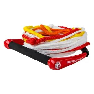RADAR Sure Grip 13in Handle with 5-Section Red/White Rope (216051)