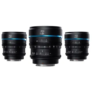 SIRUI Nightwalker Series 24/35/55mm Black T1.2 Cine Lens Set