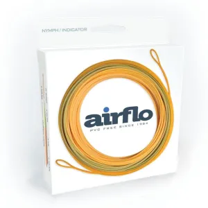 AIRFLO Superflo Nymph/Indicator WF5F Pale Orange/Lichen Green Fly Line (ASF-KGN-WF5F-PO/LG)