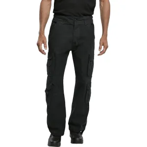 BRANDIT INDIVIDUAL WEAR Men's Authentic Black Cargo Pants (1003-11002)