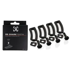 RONIX M6 SharkTooth Set of 4 Black Boot Hardware (219002)