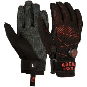 RADAR Men's AirKnit-K BOA Black/Red Inside-Out Gloves