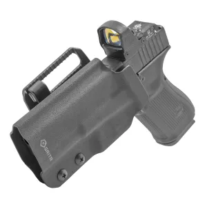 GRITR OWB Kydex Right/Left Hand Gun Holster Compatible with Glock 19