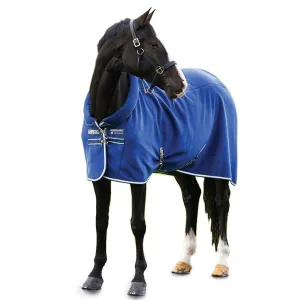 HORSEWARE IRELAND Rambo Cosy Navy/Beige Fleece Blanket (ACAD52-BMDB)