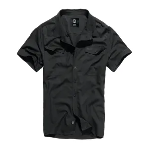 BRANDIT INDIVIDUAL WEAR Essential Black Short Sleeve Shirt (4012-11002)