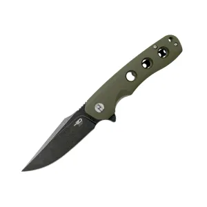 BESTECH KNIVES Arctic 3.54in D2 Blade Liner Lock G10 Folding Knife (BG33B)