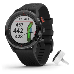 GARMIN Approach S62 Black Premium Golf GPS Watch with CT10 Bundle (010-02200-02)