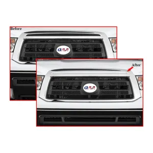 QAA 1-Piece Stainless Steel Front Grille Accent Trim fits Toyota Tundra 2007-2009 (SG27145)