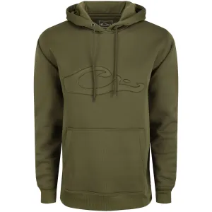 DRAKE Men's The Back Eddy Embossed Solid Hoodie (DS2298)