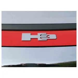 QAA 2-Piece Stainless Steel Letter Graphics Fits 2006-2009 Hummer H3 (HV46308)