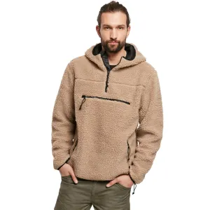 BRANDIT INDIVIDUAL WEAR Men's Hooded Fleece Quarter Zip Black Pullover (5023-11002)