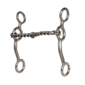 PROFESSIONAL'S CHOICE Performance Long Shank Twisted Wire Snaffle Bit (EQB-414)