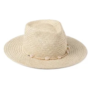 LACK OF COLOR Seashells Fedora Natural Hat (SEASHELLFED-NAT)