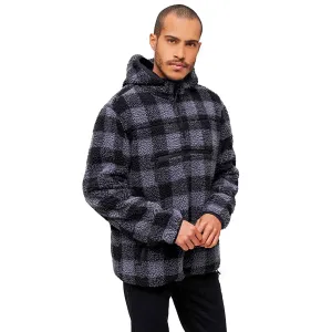 BRANDIT INDIVIDUAL WEAR Men's Hooded Fleece Quarter Zip Black Pullover (5023-11002)