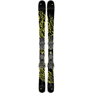 HEAD Oblivion Team Black/Yellow Junior Freeride Skis with JRS 7.5 GW CA Brake 78H Bindings (314494+114470)