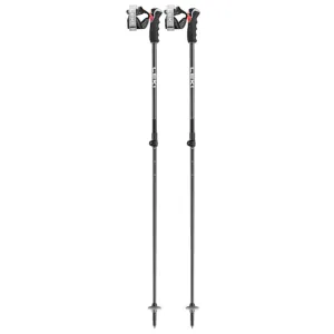LEKI Peak Vario 3D Adjustable Black/Anthracite/Orange Ski Poles (65367611)