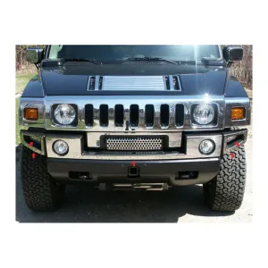 QAA Fits Hummer H2 2003-2009 5 piece Stainless Steel Front Bumper Trim (HV43007)