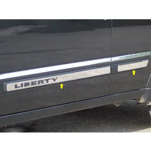 QAA 4-Piece Stainless Body Molding Insert Trim Kit Fits 2008-2012 Jeep Liberty (MI48070)