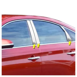 QAA 6-Piece Stainless Steel Pillar Post Trim Fits 2015-2019 Hyundai Sonata (PP15361)