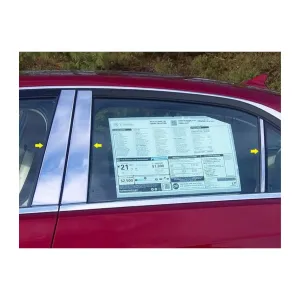 QAA 6-Piece Stainless Steel Pillar Post Trim Long Version fits Cadillac CTS 2014-2019 (PP54445)