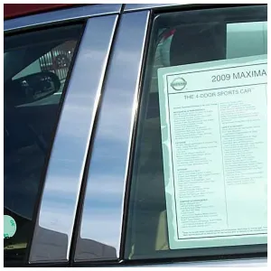 QAA 4-Piece Stainless Steel Pillar Post Trim Fits 2009-2014 Nissan Maxima (PP29540)
