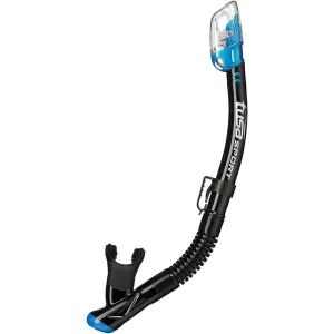 TUSA Sport Adult Fishtail Blue Dry Snorkel (USP250QB-FB)