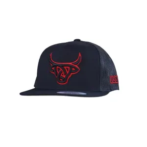 LOST CALF Toro Bravo Black Flat Cap (LCF00002)